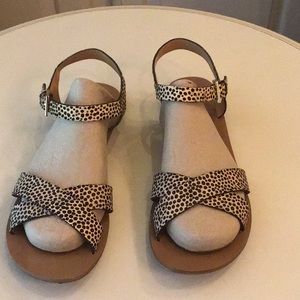 J.CREW Calf hair sandals